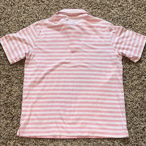 Vintage Boys/Kids Vineyard Vines Pink+White Polo Size YL - Picture 4 of 5